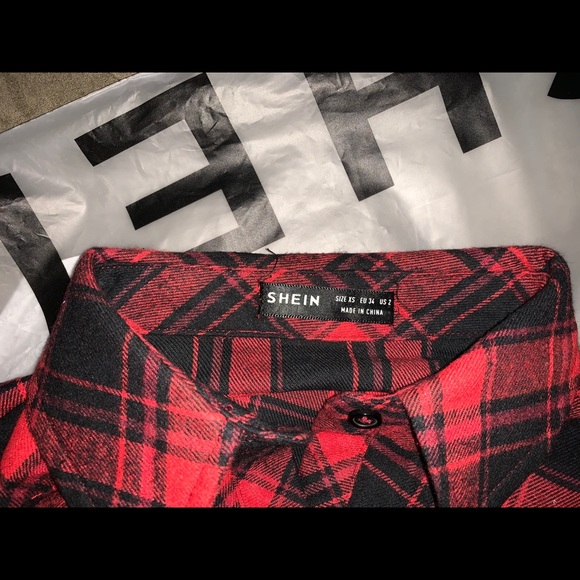 NEW Checked Tie Front Shirt Dress - Picture 4 of 4